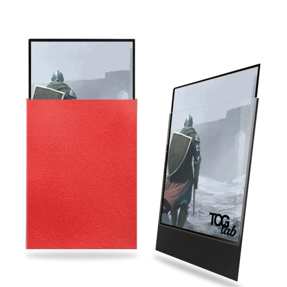 100 Bustine Protettive Standard - Matte Ultra Clear - Rosso
