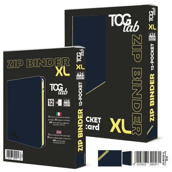 Raccoglitore Zip Binder XL - 12 Pocket (624 Slot) - Colore Dark Blue