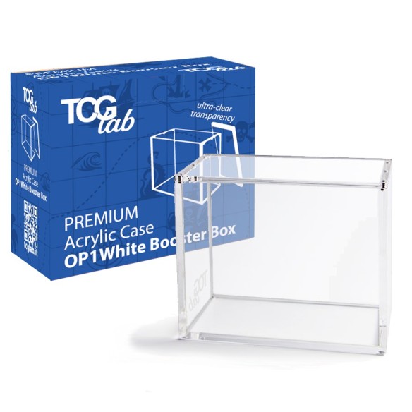 Premium Case Protettivo per OP1 White Bottom Booster Box Magnetico in Plexiglass
