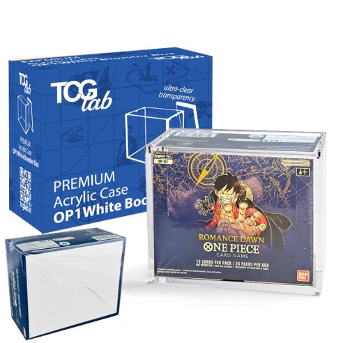 Premium Case Protettivo per OP1 White Bottom Booster Box Magnetico in Plexiglass