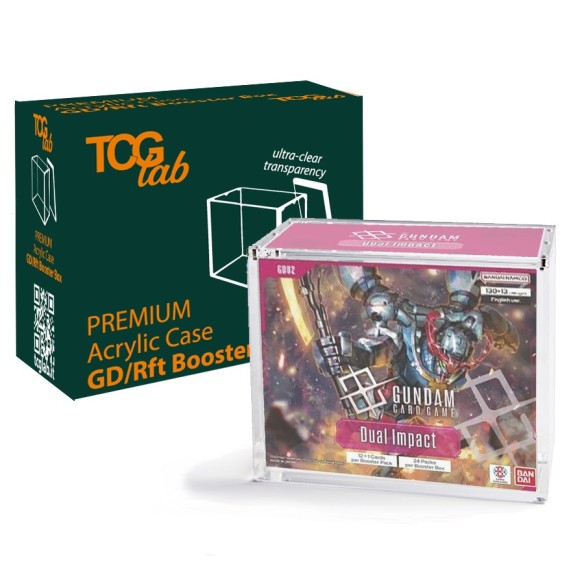 Premium Case Protettivo per Riftbound o Gundam Booster Box Magnetico in Plexiglass