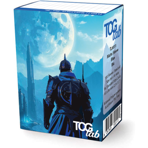 100 Bustine Protettive Standard - Matte Ultra Clear - Blu