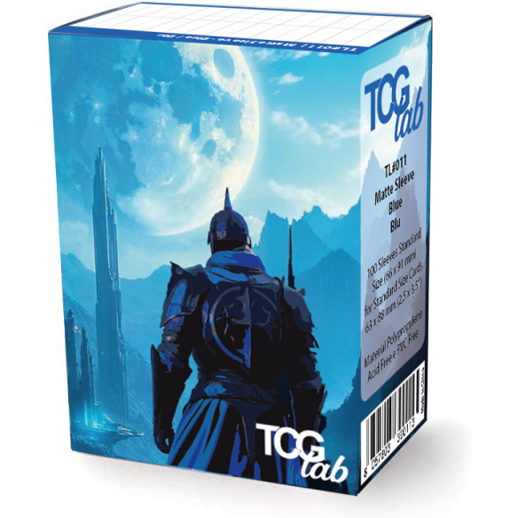 100 Bustine Protettive Standard - Matte Ultra Clear - Blu