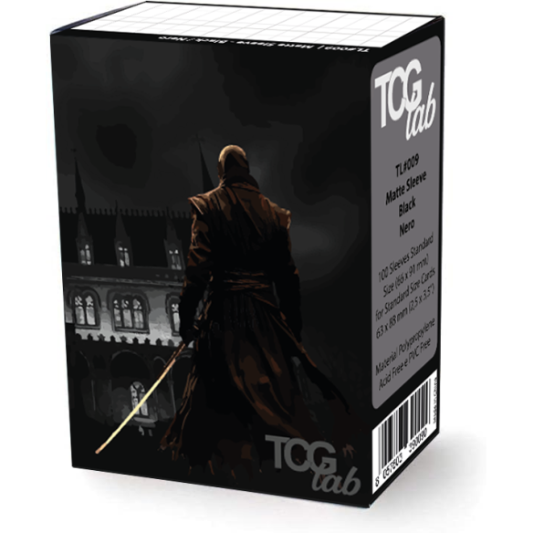 100 Bustine Protettive Standard - Matte Ultra Clear - Nero